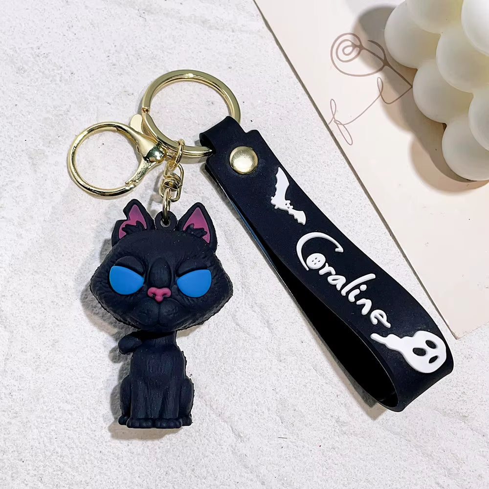 Cartoon Anime Disney Series Mickey Minnie Keychain, High-Quality Cute Keychain, Creative PVC Mickey Minnie Car Pendant Gift