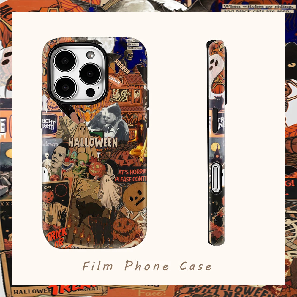 Horror Movie Phone Case – Vintage Collage Michael Myers Theme