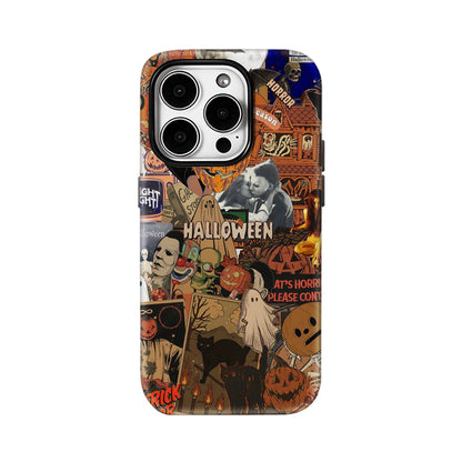Horror Movie Phone Case – Vintage Collage Michael Myers Theme